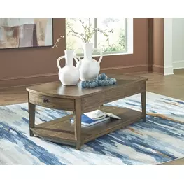 Burkbyer Brown Rectangular Occasional Table Set