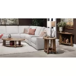 Tanner Tawny Brown Oval Occassional Table Set