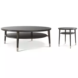 Spencer Green Park Fumed Round Stratton Street Occasional Table Set