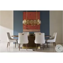 Judith Leiber Mink 102" Oval Dining Room Set