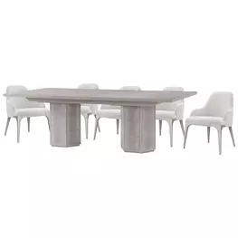 Spencer ST James Argento Extendable Rectangular Dining Room Set