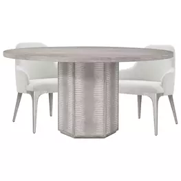 Spencer ST James Argento Round Dining Room Set
