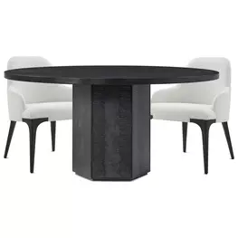 Spencer ST James Onyx Round Dining Room Set