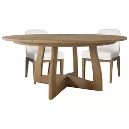 Coastal Tobacco 78" Extendable Oval St Armands Dining Room Set