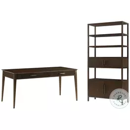 Lido Bistre 55" Drawer Home Office Set