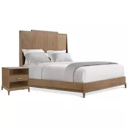 Coastal Tobacco Poinciana Panel Bedroom Set
