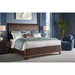 Spencer Green Park Fumed Wellington Panel Bed