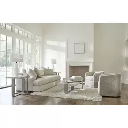 Tempo Larza and Satin Nickel Occassional Table Set