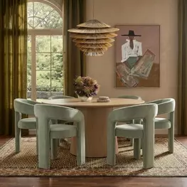 Sahara Natural Driftwood Round Dining Room Set