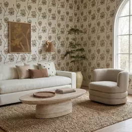 Beckham Cream Performance Fabric Upcycled Living Room Set