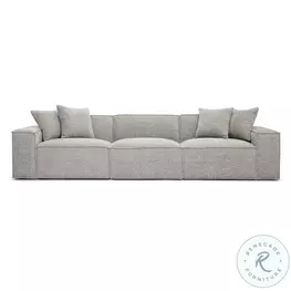 Mindy Taupe Chenille Basketweave Modular Sectional