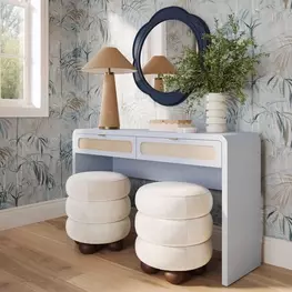 Patty Pastel Blue Home Office Console Desk