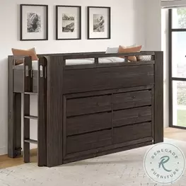 Bello Cocoa Youth Low Loft Bedroom Set