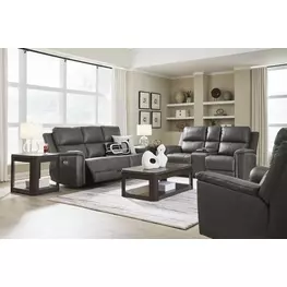 Beryton Anchor Leather Power Reclining Living Room Set