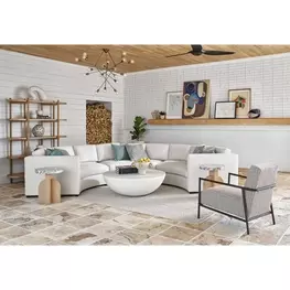 Voyage Abaco White Round Everdin Occasional Table Set