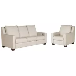 Universal Motion White Leather Dual Power Reclining Tucker Living Room Set with USB Charging