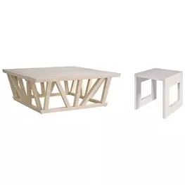 Abode River Rock Square Occasional Table Set