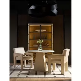 Modern White and Mist Stone Top Dining Room Set