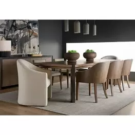 Evermont Haze and Smoked Gold Dining Room Set