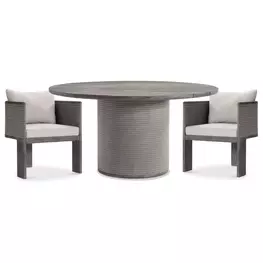 Rialto Brown Outdoor Dining Room Set