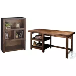 Sausalito Whiskey Home Office Set with Workstation