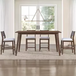 Canton Brown Counter Height Dining Room Set