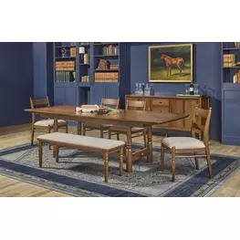 Azalea Walnut Extendable Rectangular Dining Room Set