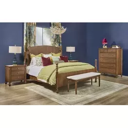 Azalea Walnut Panel Bedroom Set