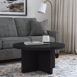 Waterfall Deep Ebony Round Occasional Table Set