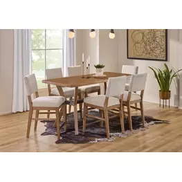 Millwork Rustic Umber and Black Dining Room Set