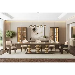 West Kensington Medium Espresso Extendable Rectangular Dining Room Set