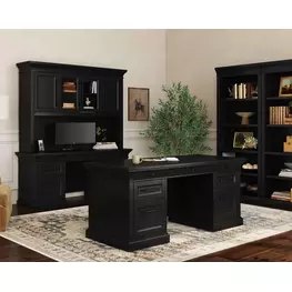 Willow Lane Ebony Black Home Office Set