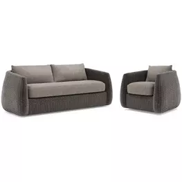 Sarene Gray Outdoor Living Room Set