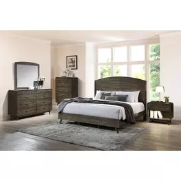 Rex Walnut Panel Bedroom Set