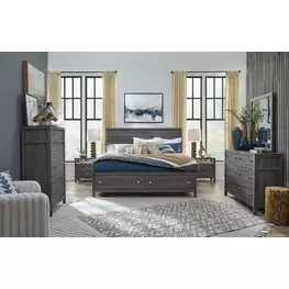 Meadowrise Raisin Black Storage Panel Bedroom Set