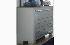 Allura Silver Panel Bedroom Set from Homelegance | Coleman ...