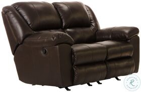 Transformer II Leather Rocking Reclining Loveseat