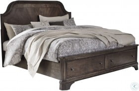 Adinton Reddish Brown Panel Storage Bedroom Set from ...