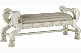 Cassimore North Shore Pearl Silver Upholstered Poster ...