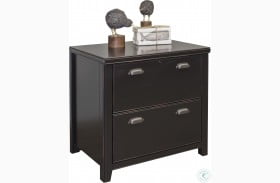 Tribeca Loft Black Double Pedestal Computer Desk From Martin Furniture Coleman Furniture
