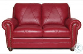 Sara Cherry Italian Leather Loveseat