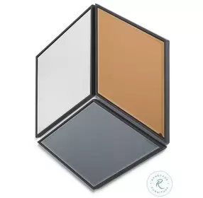 Lennox Black Geometric Mirror Set Of 3