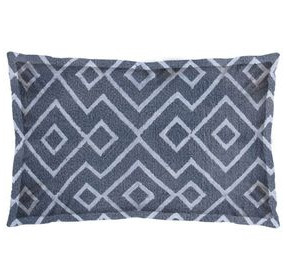 Boswell III Blue 13 x 21" Diamond Patterned Pillow Cover