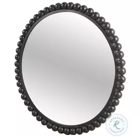 Orbit Black 43" Round Mirror