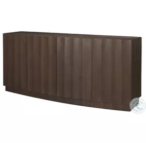 Swanson Dark Brown Wooden Scalloped Sideboard