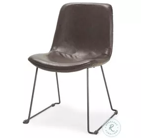 Sawyer Brown Faux Leather Dining Arm Chair