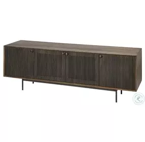 Grace Two Tone Brown Solid Wood TV Stand