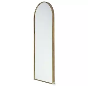Agatha Gold Metal Frame Full Length Rounded Arch Mirror
