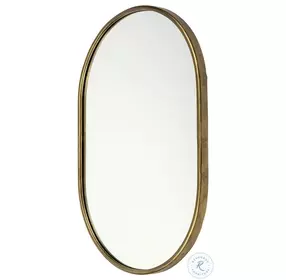 Sylvia Gold Oval Mirror