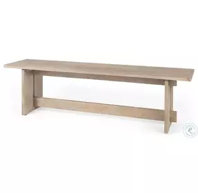 Aida Light Gray Bench